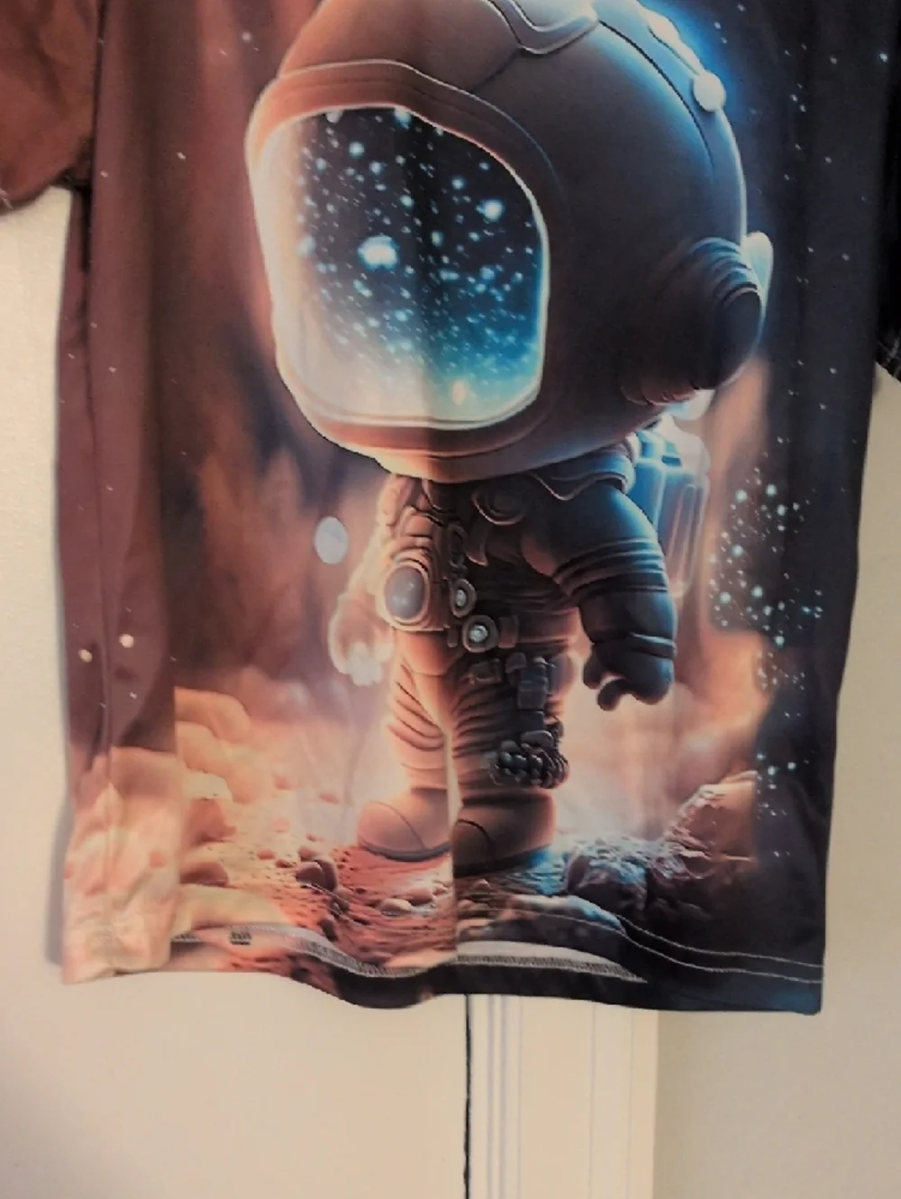 Kids Space Astronaut‎ Graphic Tee - Brown/Black